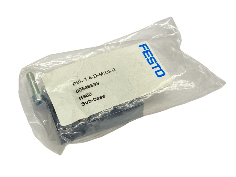Festo PBL-1/4-D-MIDI-R Pneumatic Sub-Base 546533