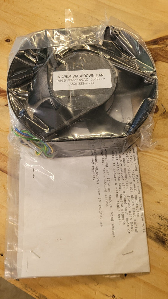 NOS Noren Heat Exchanger Washdown Fan 619W 115VAC