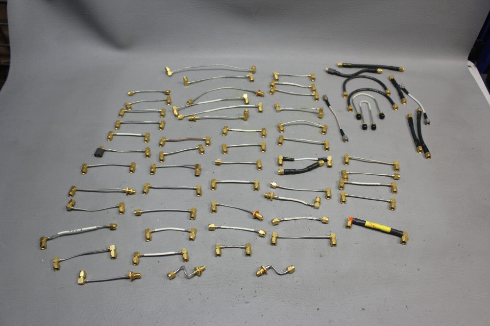 LOT OF 62 MISC. RF MICROWAVE CABLES