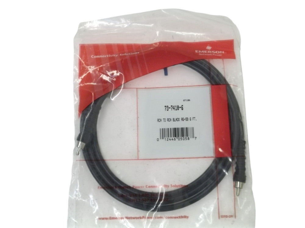 EMERSON 73-7410-6 RCA TO RCA VLACK RG-59 6FT. NSMP