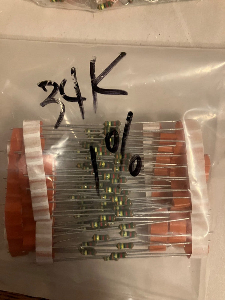 10pcs 34k ohm 1/4W 1% Metal Film Precision Axial Resistors ~ NEW ~