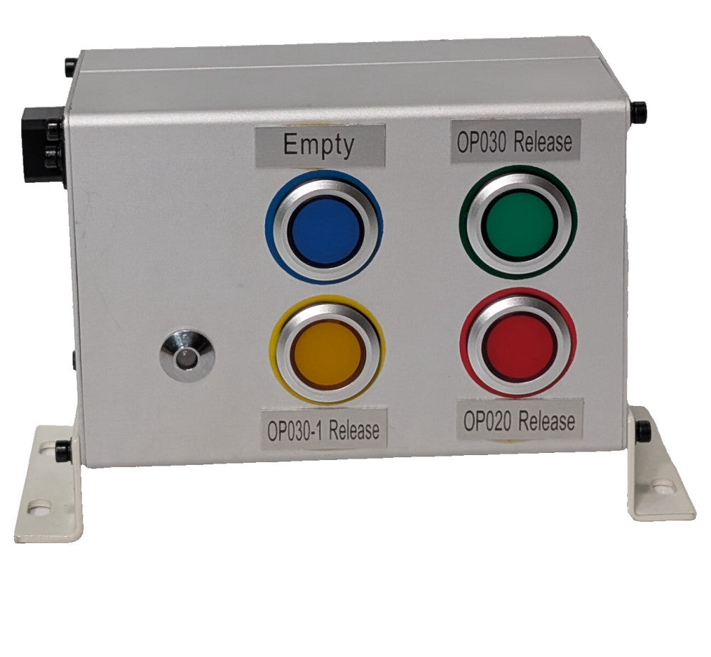 E3F062 4-Button Control Box Assy: Empty, 0P030, 0P030-1, 0P020 Release, As Shown