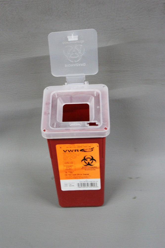 NEW VWR SHARPS CONTAINER WITH LID 19001-001