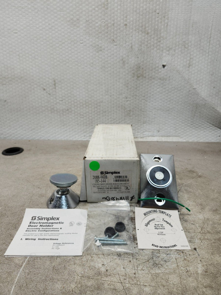 NEW IN BOX SIMPLEX CHROME DOOR HOLDER 2088-9608 185-144