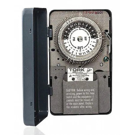 Tork 8009A Electromechanical Timer Switch,24 Hr.