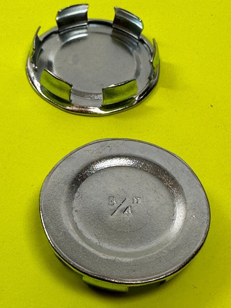 3/4 id. Metal Zinc Plated Snap In Plugs (Lot of 25) New Fast Ship