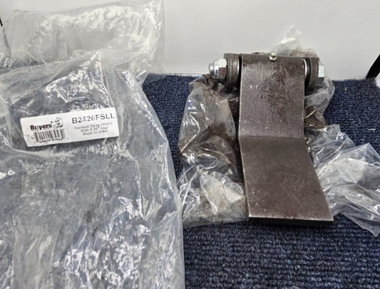 ( QTY 2 ) Buyers Products B2426FSLL: Formed Steel Hinge Strap w/ Grease Fittings
