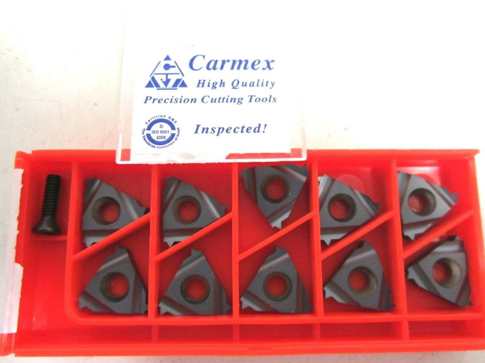  Carmex Internal RH 16IR 13 UN BMA Carbide Laydown Threading Inserts Pack Of 10