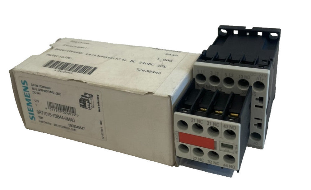 NEW SIEMENS 3RT1015-1BB44-3MA0 CONTACTOR 3RT10151BB443MA0