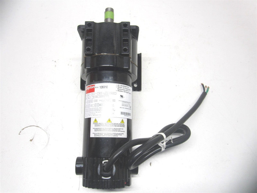 (1Z831) 12V DC TENV, 94 RPM, 102 in-lb Max Torque, 4/25 hp Parallel DC Gearmotor