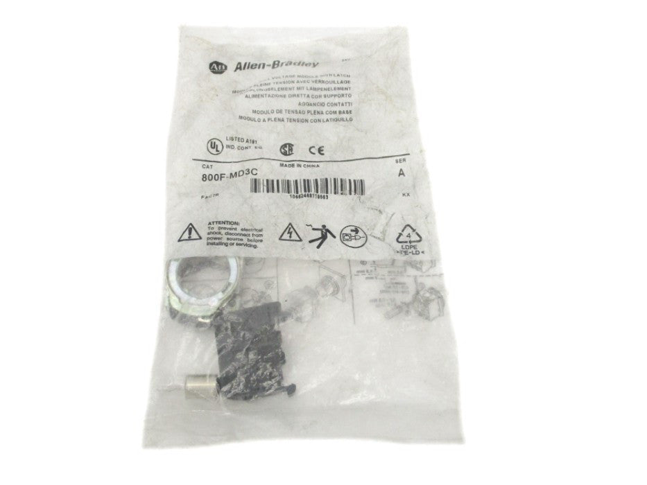 ALLEN BRADLEY 800F-MD3C SER. A NSMP