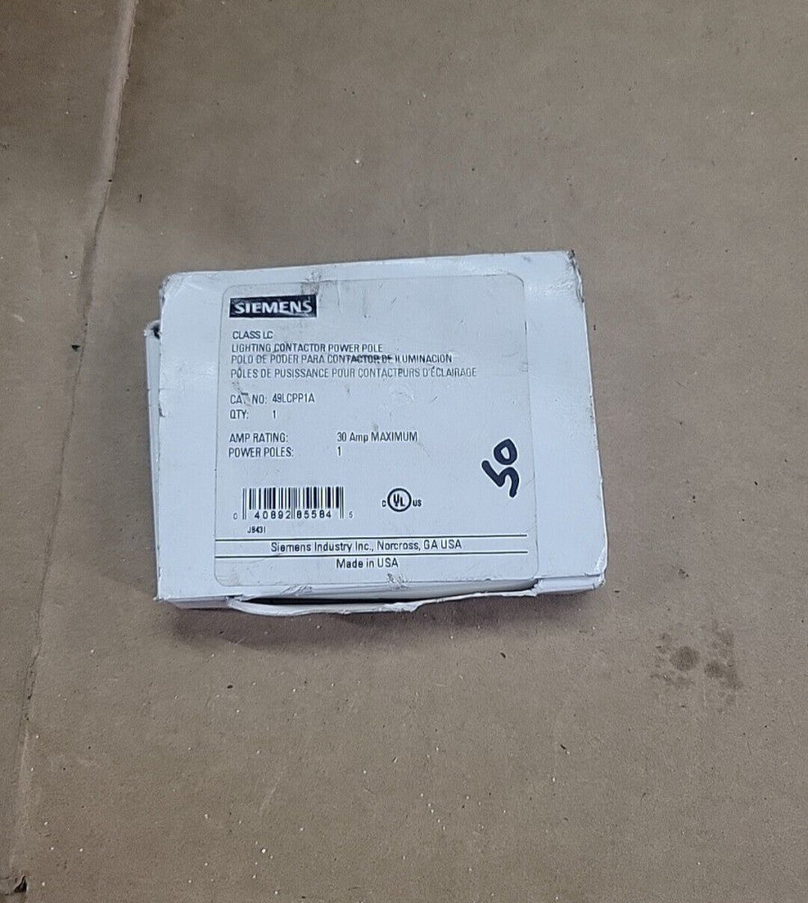 NEW SIEMENS 49LCPP1A 30 AMP LIGHTING CONTACTOR
