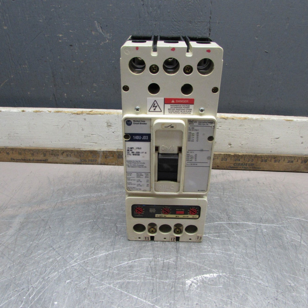 Allen Bradley 140U-JD3D3-D17 ,CIRCUIT BREAKER ,3P/ 175A/ 600V/35kA, MAKE OFFER!