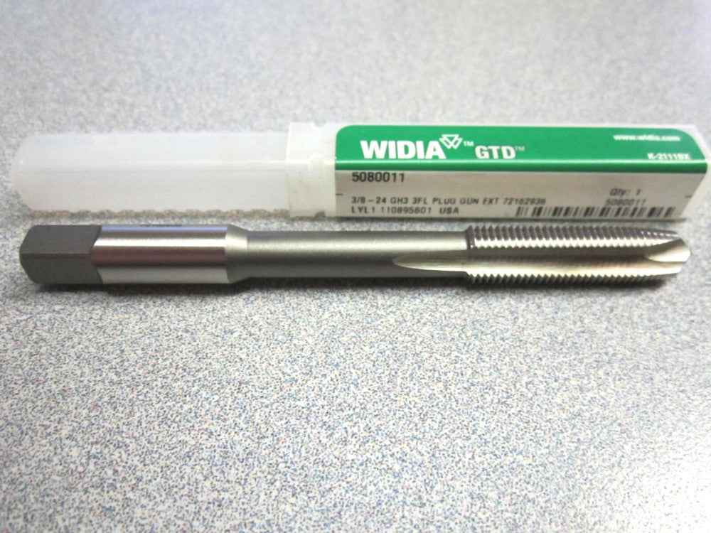 Widia (5080011) 3/8"-24 Plug Gun Extension Tap 3F GH3 4" OAL