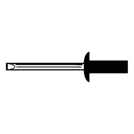 Zoro Select U33670.012.0048 Blind Rivet, Dome Head, 1/8 In Dia., 47/64 In L,