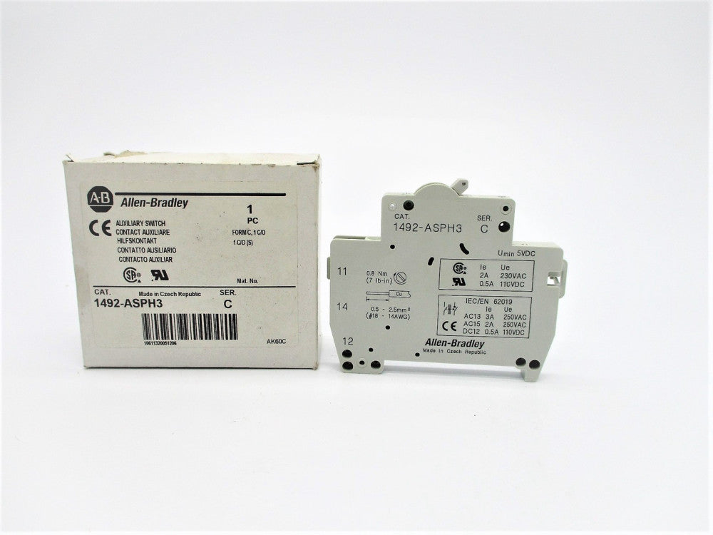 ALLEN BRADLEY 1492-ASPH3 SER. C (WH) NSMP