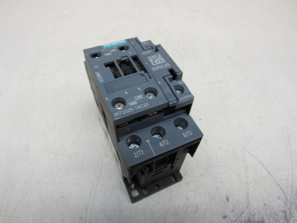 SIEMENS SIRIUS 3RT2025-1AC20 24V 50/60HZ 17AMP CONTACTOR XLNT USED TAKEOUT M/O!!