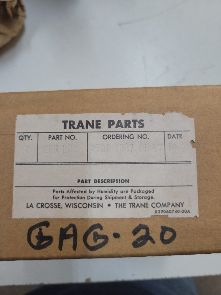 1- TRANE PARTS GAG 20 Oil Pressure Gauge  NEW OLD STOCK