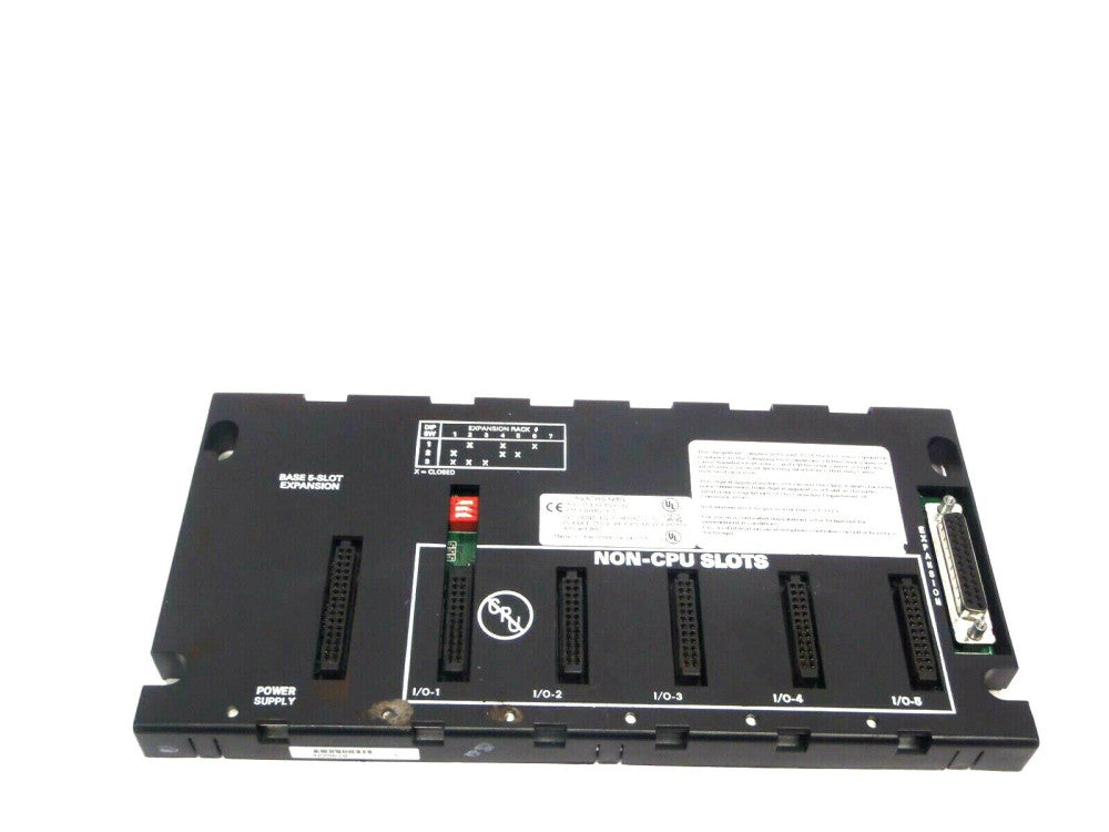 GE Fanuc IC693CHS398G 5 Slot PLC Module Expansion EMI Enhanced