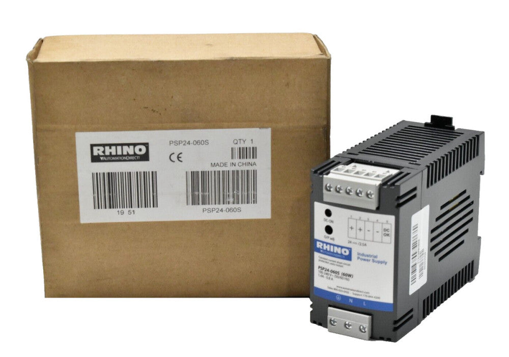 RHINO Automation Direct PSP24-060S Industrial Power Supply 60W