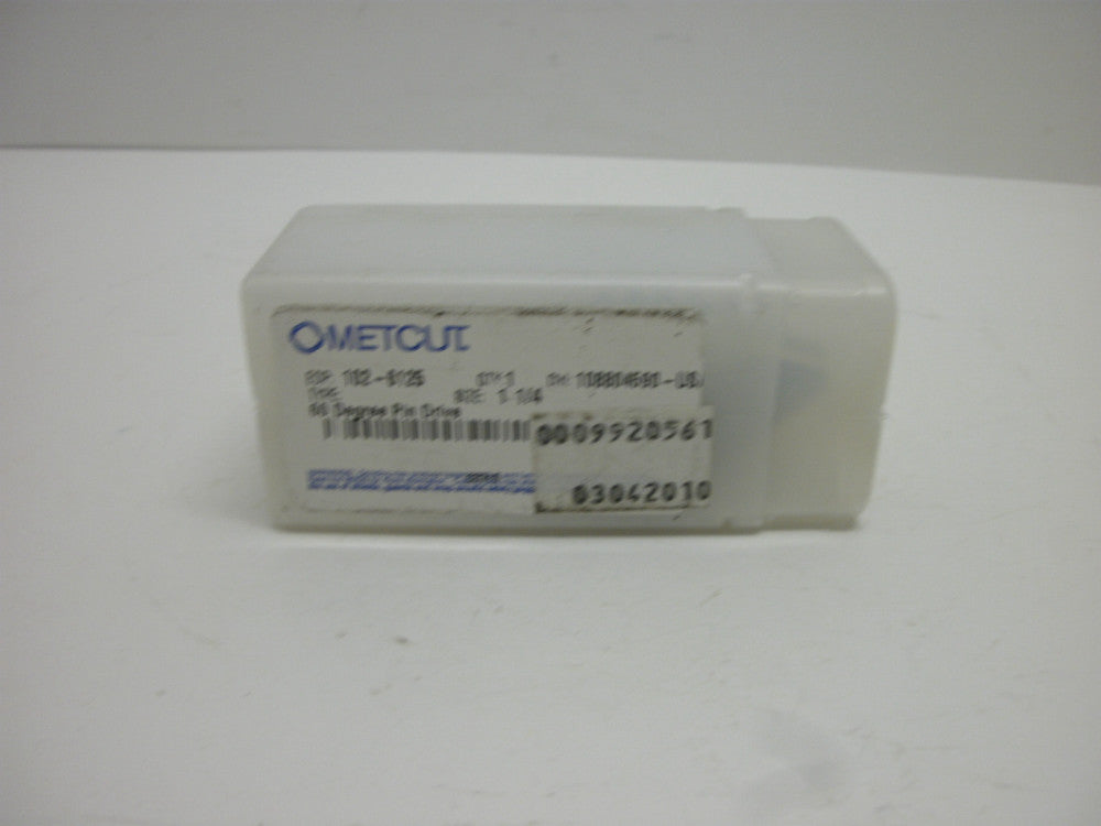 METCUT 102-6125 1-1/4 60 DEGREE PIN DRIVE COUNTERSINK UNPILOTED NEW IN BOX
