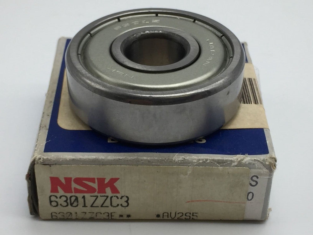 NSK 6301ZZC3 Radial Deep Groove Ball Bearing 12mm Bore 