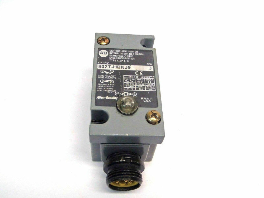 Allen Bradley 802T-HPNJ9 Series J Type 4,6P,13  Oil-Tight Limit Switch 