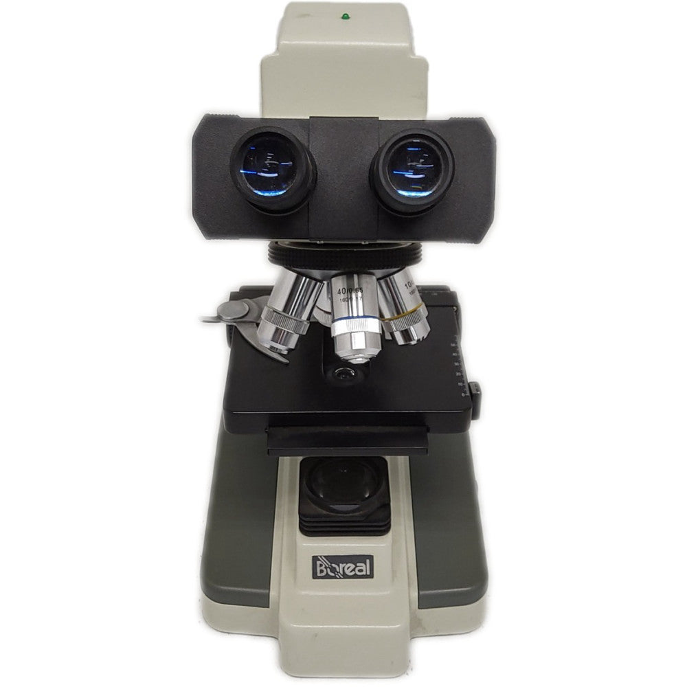 Boreal DMB1-223 Microscope w/ 4x 10x 40x & 100x Objectives