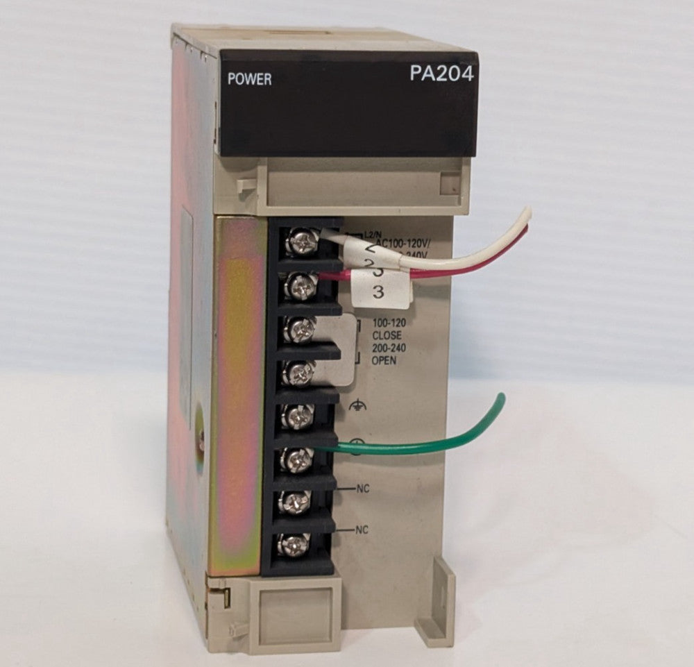 Omron PA204 Power Supply Unit PLC Module, C200HW-PA204, 120VAC, Made in Japan
