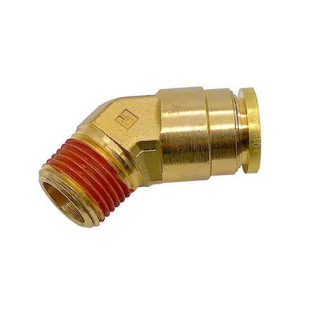 Parker Vs179ptcns-4-4 Brass Dot Push-To-Connect Fitting, Brass, Silver