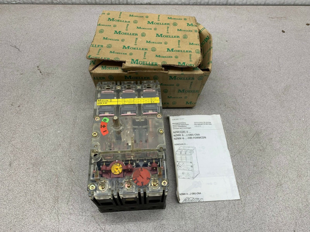 NEW IN BOX MOELLER CIRCUIT BREAKER NZM4-40