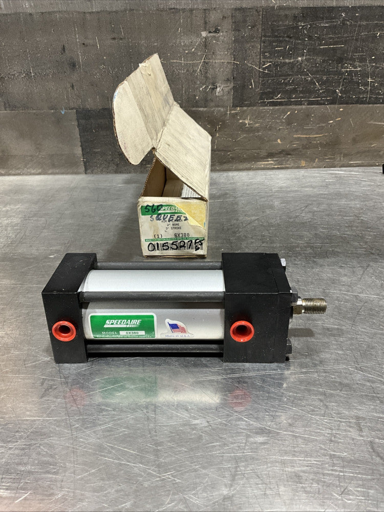 SPEEDAIRE 6X380  PNEUMATIC Air CYLINDER 6X380 2”bore 3”stroke NOS