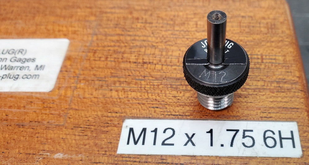 M12 x 1.75 JO-PLUG® - CMM Tapped Hole Location Gage - (METRIC Class 6H) NEW [OFF
