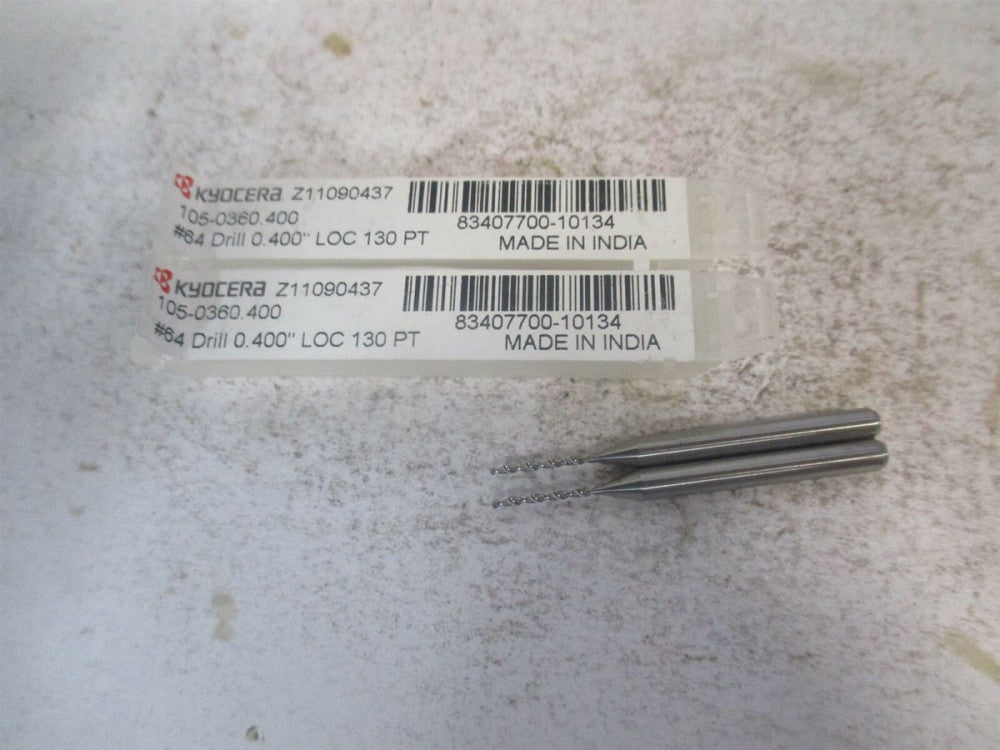 SGS (07314) #64 130° 1/8" x 1-1/2" OAL Spiral Circuit Board Drill Bit - Qty 2