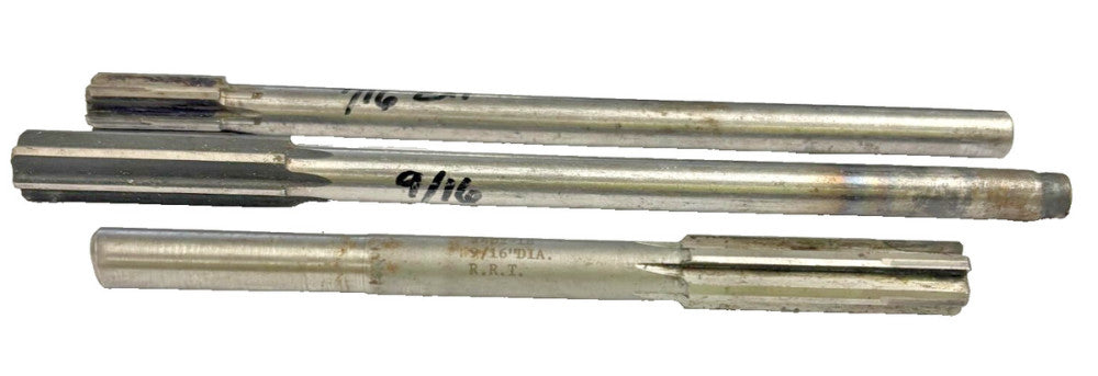 ASSORTED REAMERS LOT OF 3 9/16" DIAMETER STRAIGHT-CYLNIDRICAL