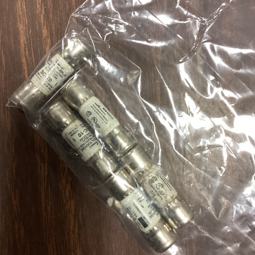 BUSSMANN SC-10 FUSE 600VAC LOT OF 5