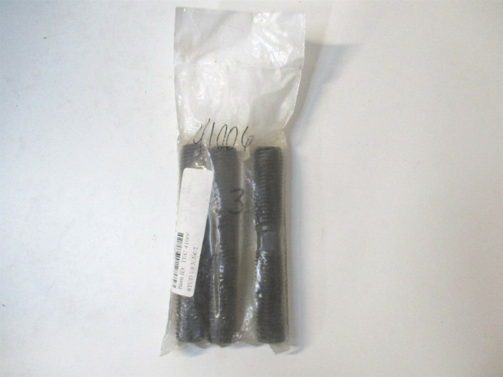 TE-CO (41006) 7/8-9 2-1/4" x 5-1/2" OAL Equal Double Threaded Stud - Pack of 3