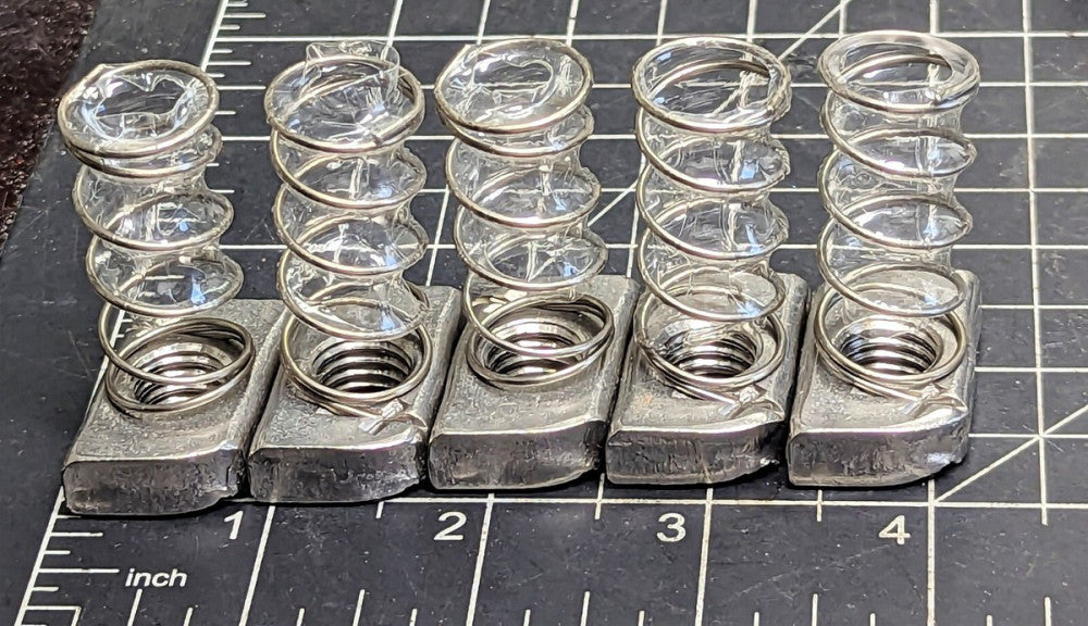 (5) Stainless Steel ½” Strut Channel Spring Nuts Superstrut T &B A1001/2SS [B2BB