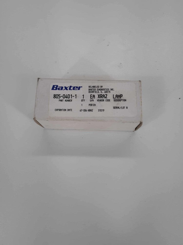 BAXTER SCIENTIFIC 805-0401-1 NOMA 10V 1A HGB LAMP UNIT 