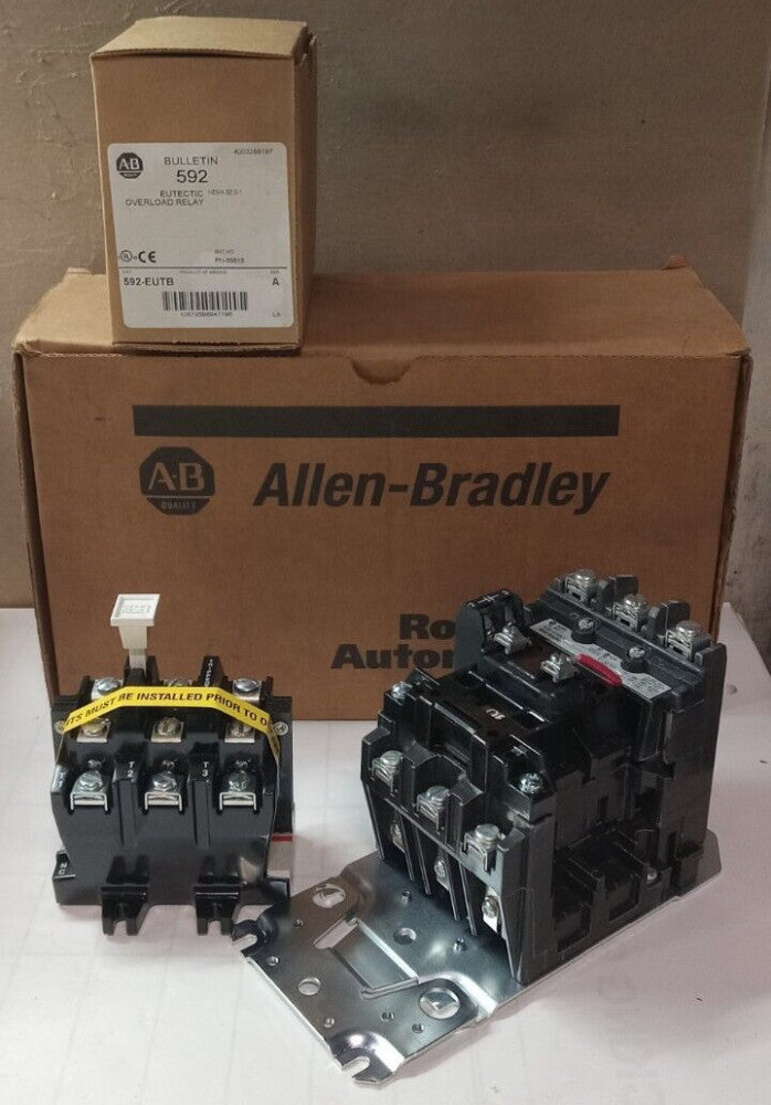 NEW ALLEN BRADLEY 500F-AOD930 SIZE 0 STARTER 592-EUTB OVERLOAD 120V COIL