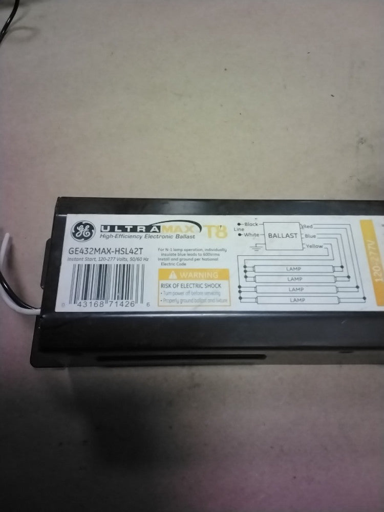 GE UltraMax T8 GE432MAX-HSL42T Ballast