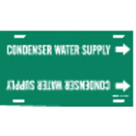 Brady 4041-F Pipe Mkr,Condenser Water Supply,6To7-7/8