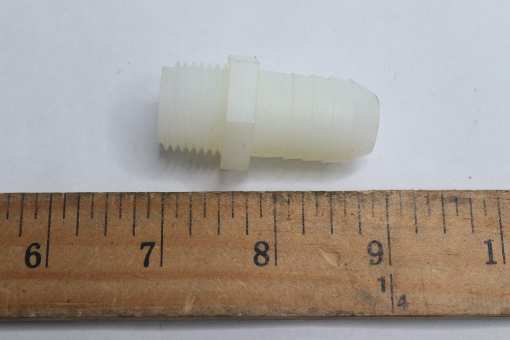 (78-Pk) Hose Barb Fitting Plastic 1/2" Barb to 1/2" Male Thread