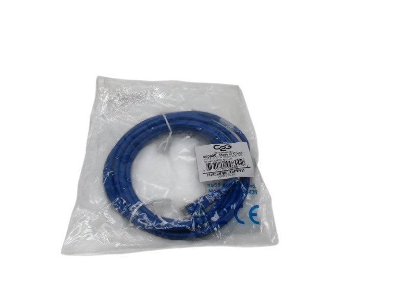 C2G 00800 10FT CAT6 SNAGLESS SHIELDED BLUE  NSMP