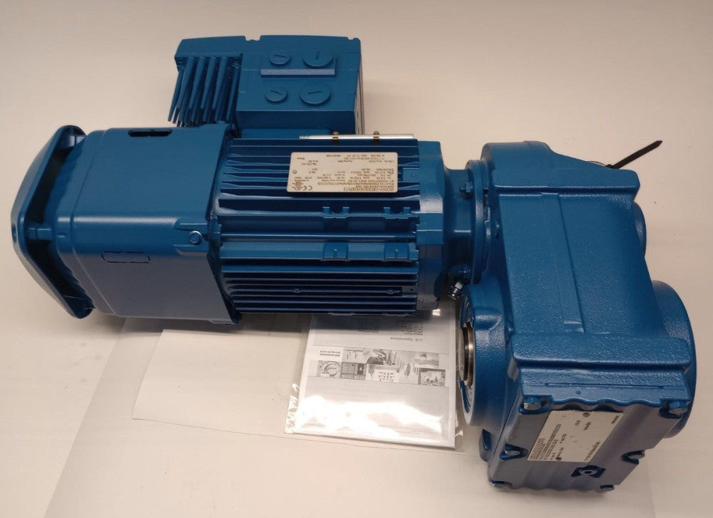SEW EuroDrive FA47/G-DRN80M4/BE1HR/MM07/TH/C/DH x 56.49 Gear Motor Ratio 56.49:1