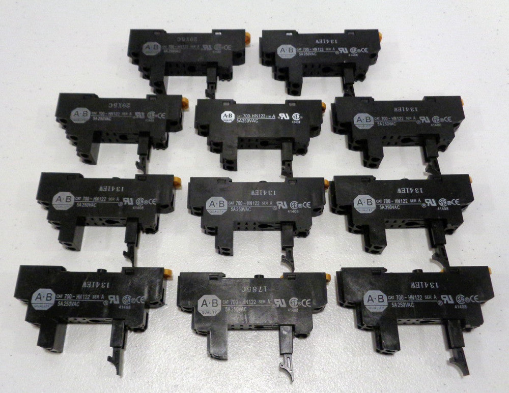 **LOT OF 11** Allen-Bradley 700-HN122 Relay Socket NEW OLD STOCK (NOS)