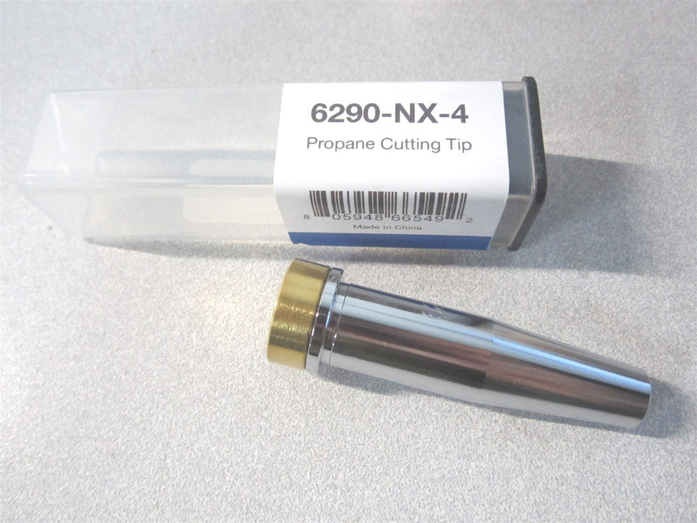 (6290-NX-4) Brass Tip Number 4 Oxygen/Acetylene Torch Tips