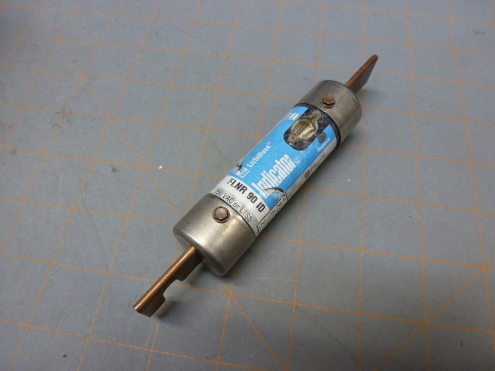 *Used Tested* Littelfuse FLNR 90 ID 90 Amp Indicator Fuse Class Time Delay