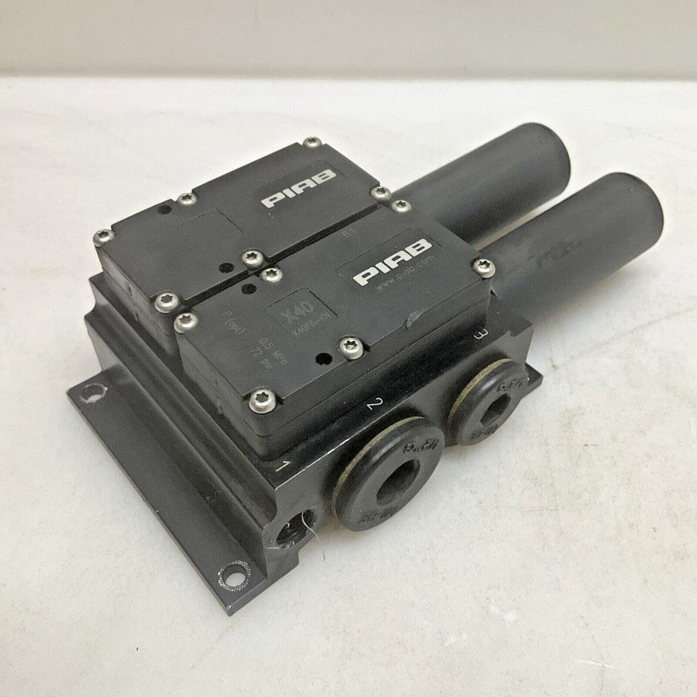 Piab X40F6-KN Vacuum Pump 60-70 DB Multistage Mini Flex X40 Used
