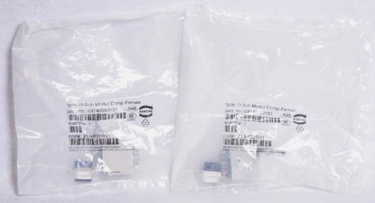 2 Count Harting D-Sub Modul Crimp-Female  09140093101